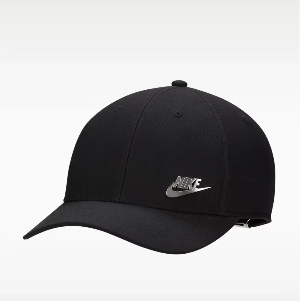 Cappello Nike Club Dri-FIT nero con visiera curva