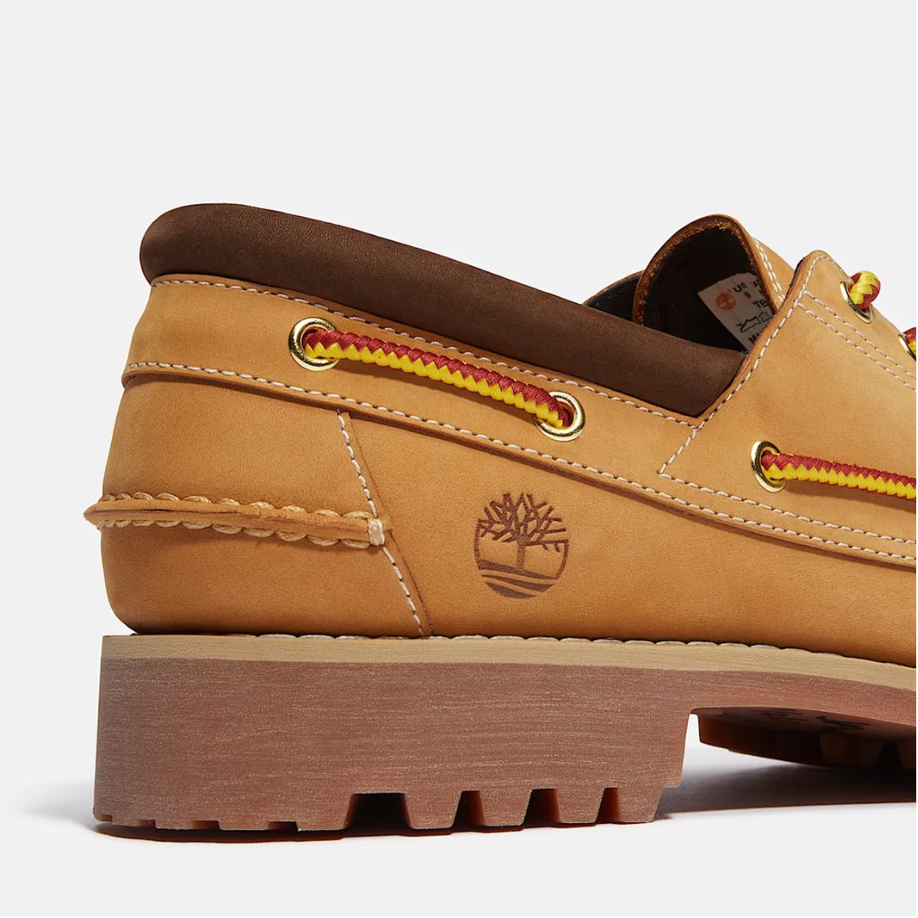 Scarpa da barca Timberland wheat con lacci bicolore