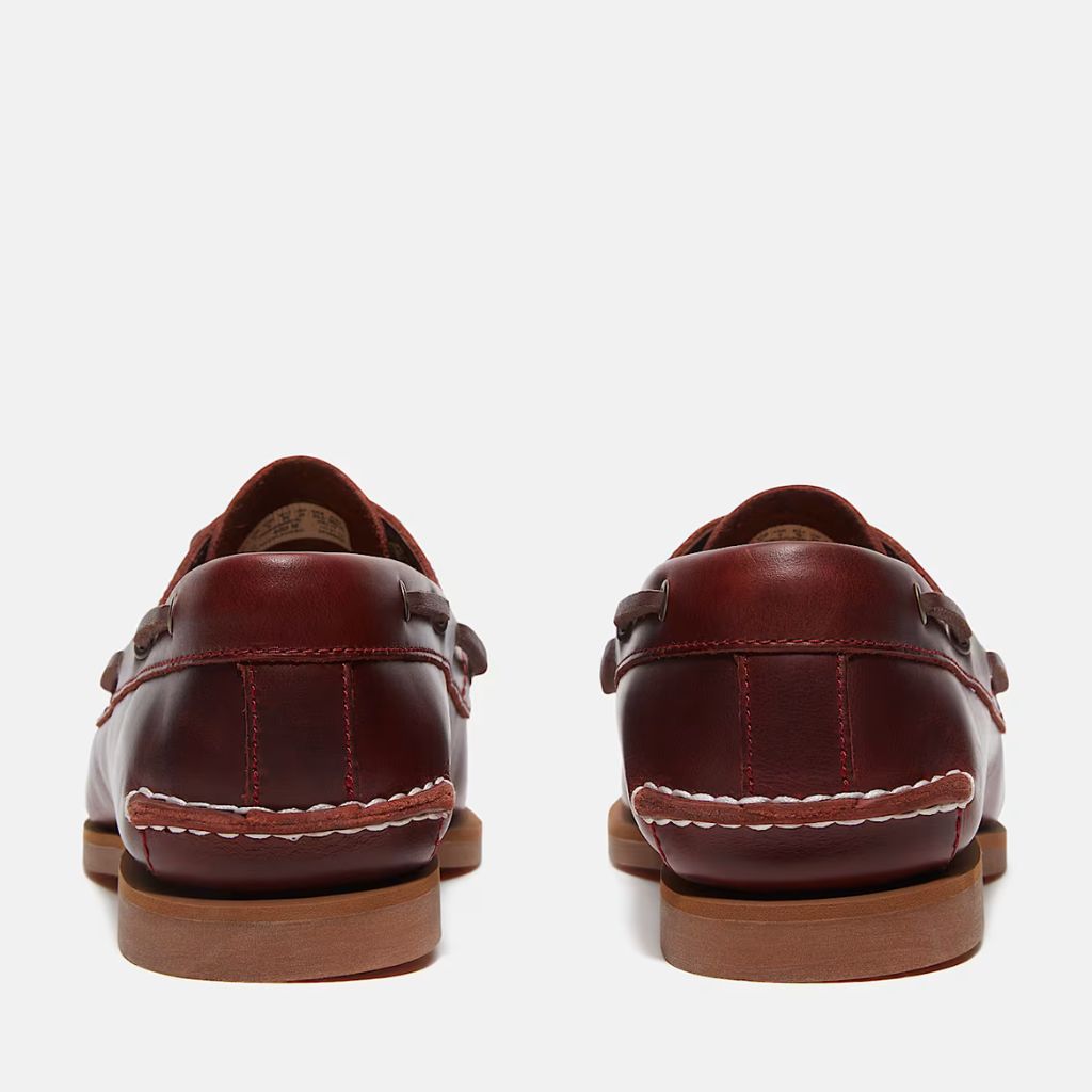 Scarpa da barca Timberland Classic Bordeaux donna - pelle premium e suola EVA, allacciatura classica