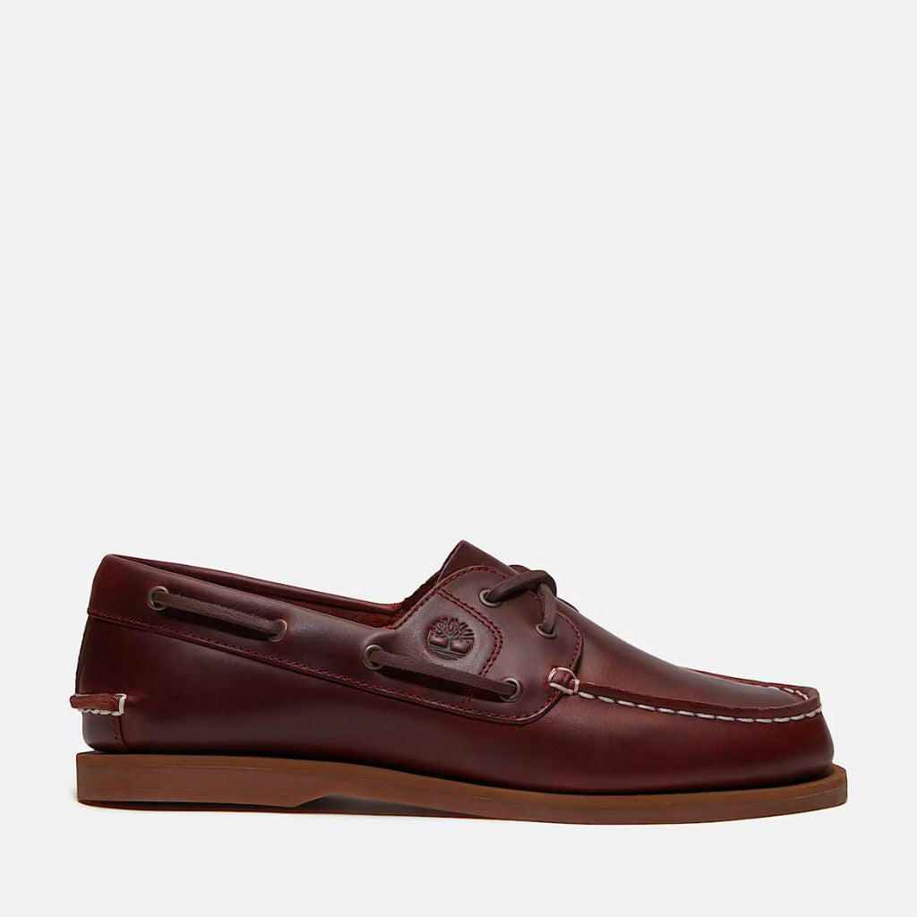 Scarpa da barca Timberland Classic Bordeaux donna - pelle premium e suola EVA, allacciatura classica