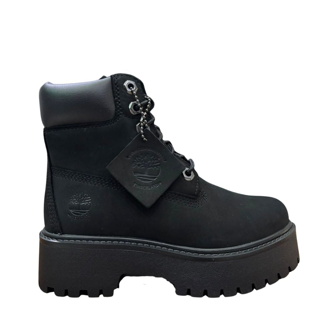 Stivale Timberland Stone Street nero con plateau chunky