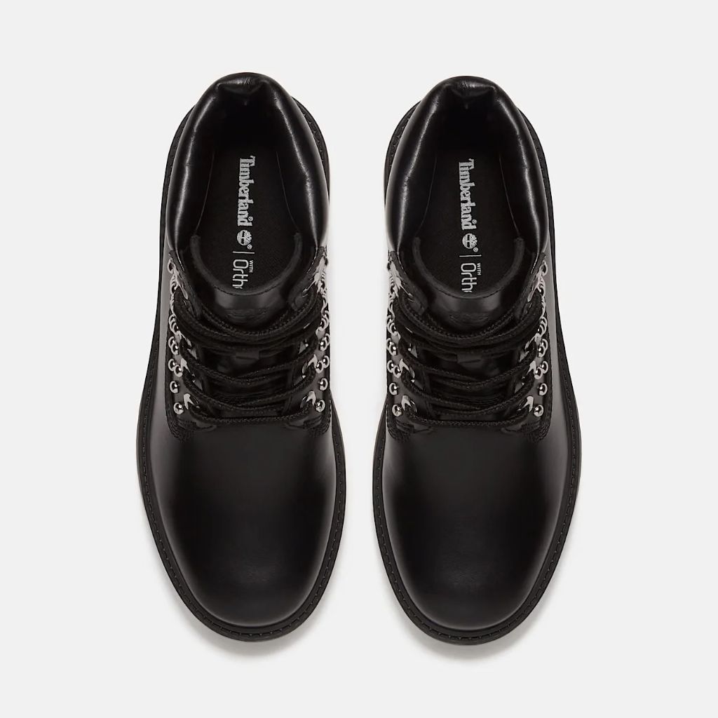 Stivaletto Timberland Stone Street Platform in pelle nera