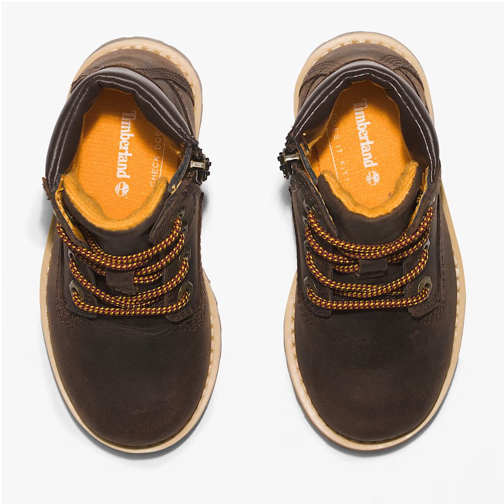 Stivaletto Timberland marrone bambino con zip laterale