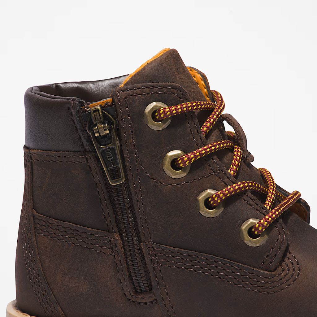 Stivaletto Timberland marrone bambino con zip laterale