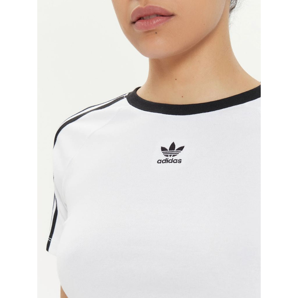 Adidas T-shirt Crop Bianco IP0662