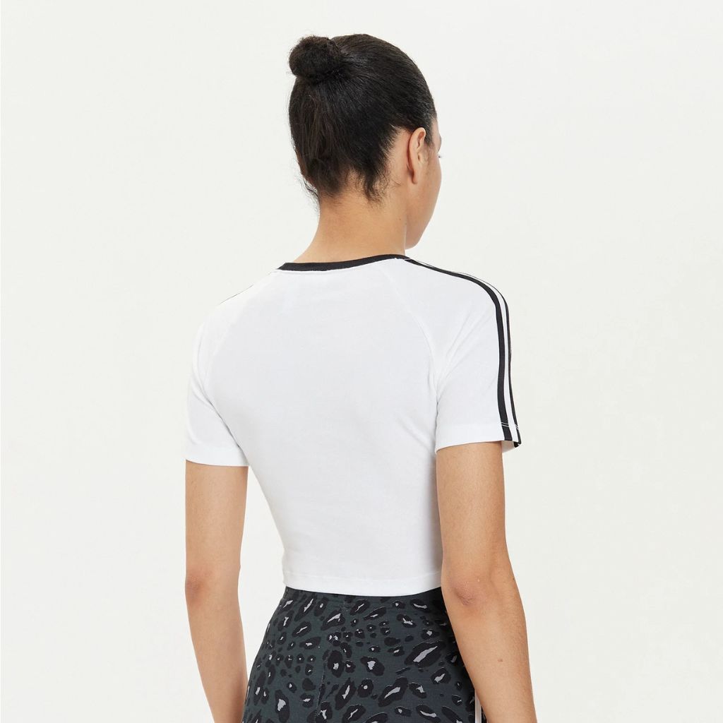 Adidas T-shirt Crop Bianco IP0662