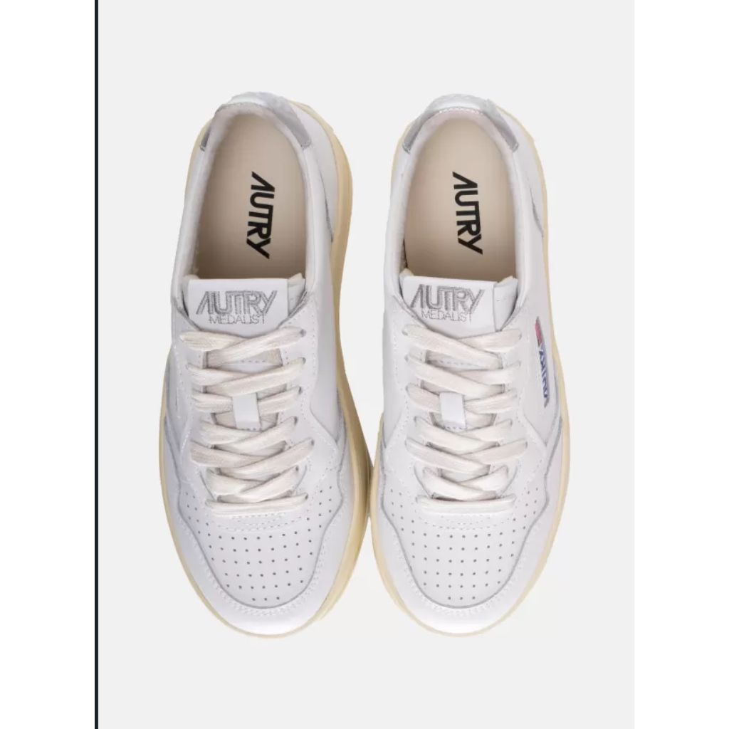 AUTRY Sneakers platform donna WHT/SILVER PTLW LL05