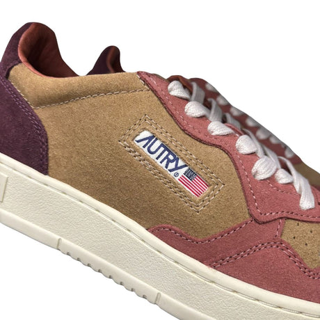 Autry Sneakers Medalist Low In Suede Ruggine Aulm Ts20
