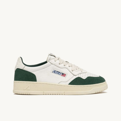 Autry Sneakers Medalist Low In Pelle e Suede Verde Aulm Gsg2