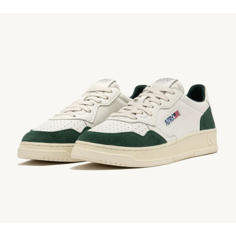 Autry Sneakers Medalist Low In Pelle e Suede Verde Aulm Gsg2