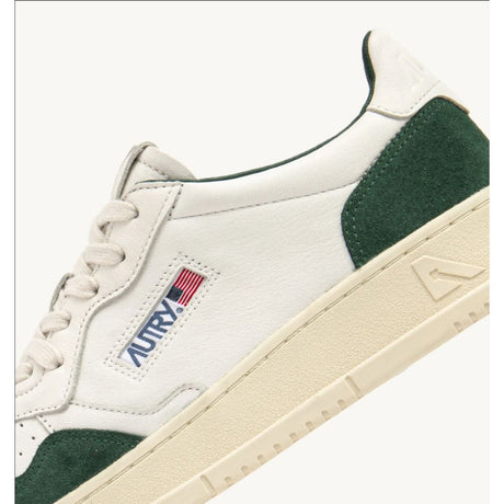Autry Sneakers Medalist Low In Pelle e Suede Verde Aulm Gsg2