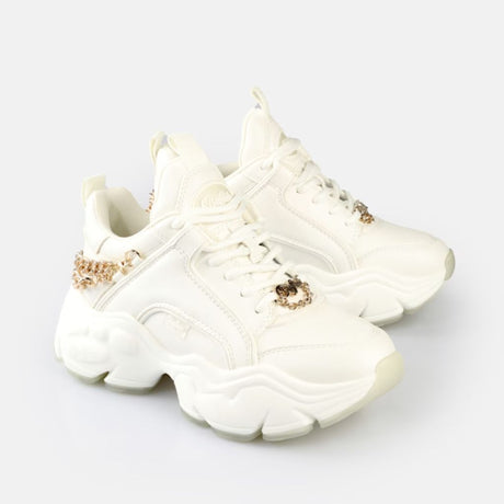 Buffalo Sneakers Binary Chain Glam Bianco 1636513