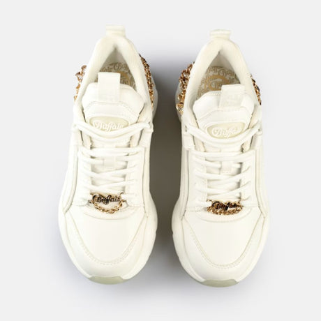 Buffalo Sneakers Binary Chain Glam Bianco 1636513