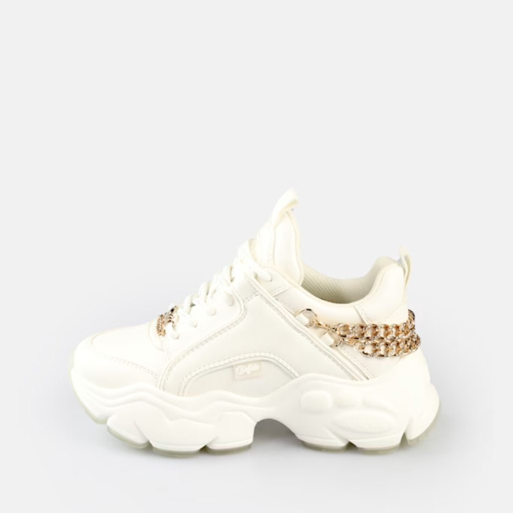Buffalo Sneakers Binary Chain Glam Bianco 1636513