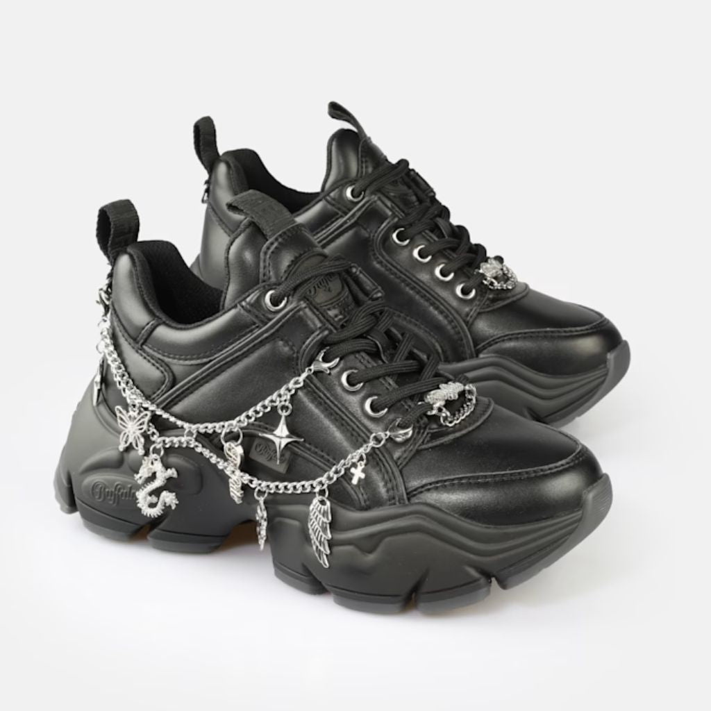 Buffalo Sneakers Binary Charm 2.0 Nero 1636514