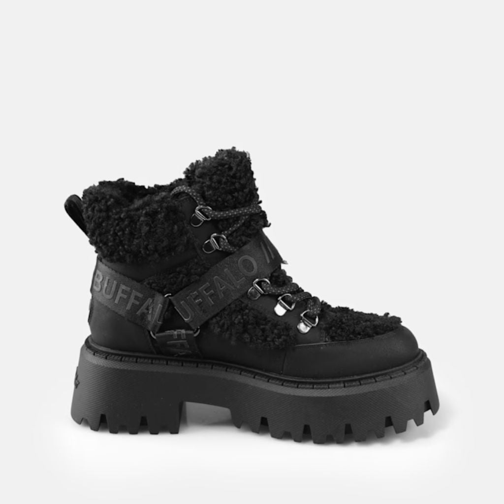 Buffalo Stivaletto Aspen Com Mid Nero 1622593