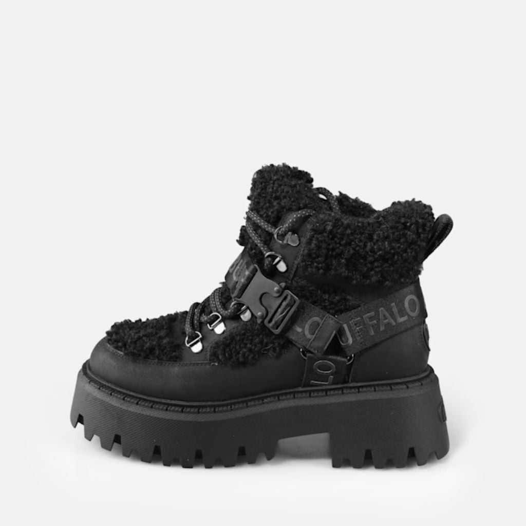 Buffalo Stivaletto Aspen Com Mid Nero 1622593