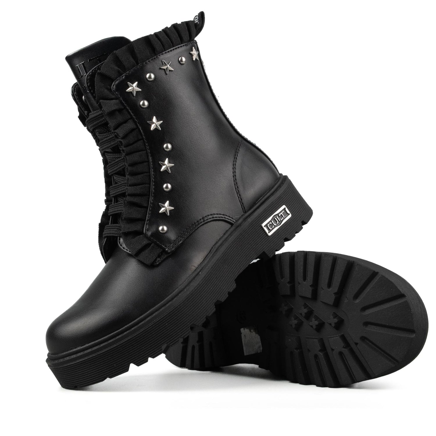 Cult Baby Stivaletto Rouche Nero T388