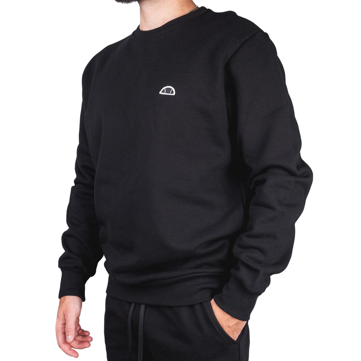 Ellesse Felpa Girocollo Nero Ehm021w25 050