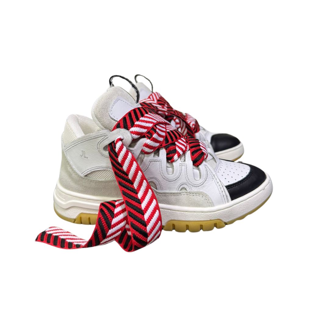 Jammers London Sneakers Cambridge Bianco Laccio Rosso