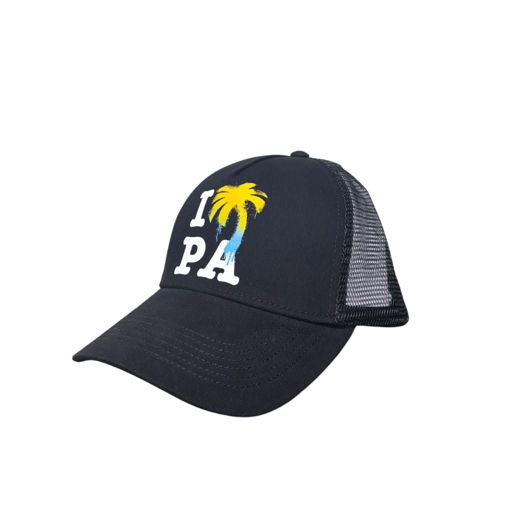 Palm Angels Cappello Nero Logo Palma PMLB068S26FAB003 1001