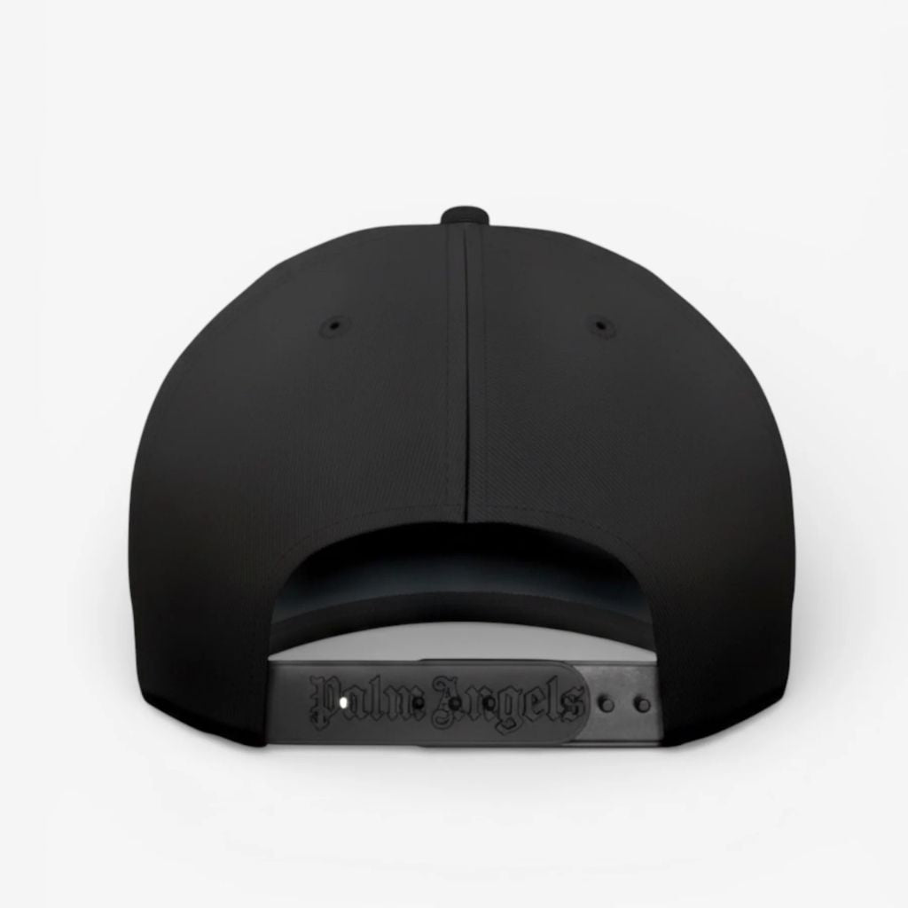 Palm Angels Cappello Nero Logo Grande PMLB104S26FAB003 1003