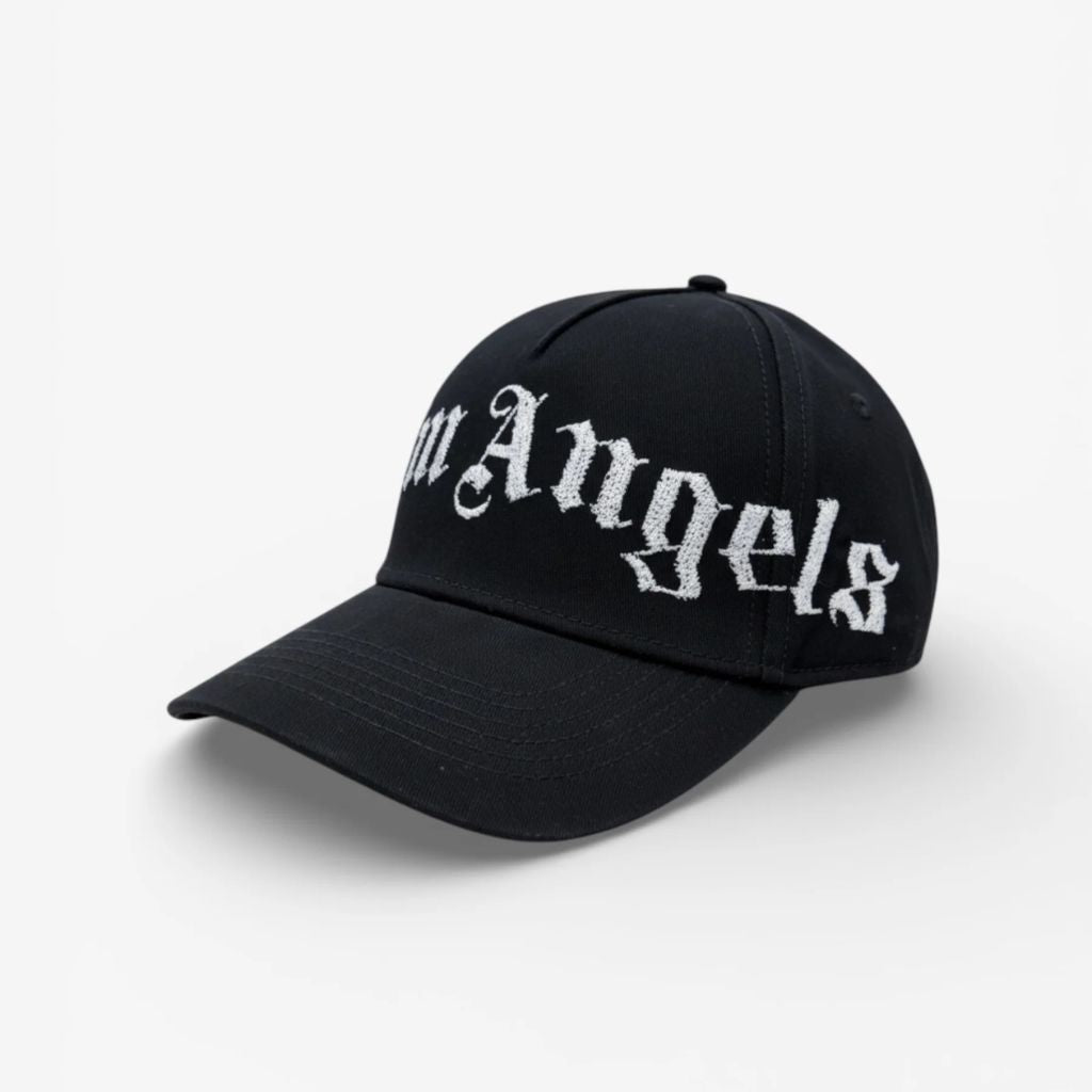 Palm Angels Cappello Nero Logo Grande PMLB104S26FAB003 1003