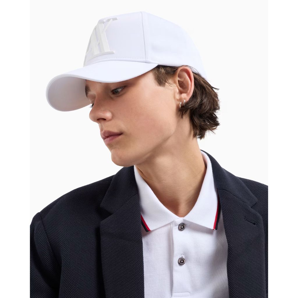 Armani Exchange Cappello Logo Grande Bianco 954079CC518 00010