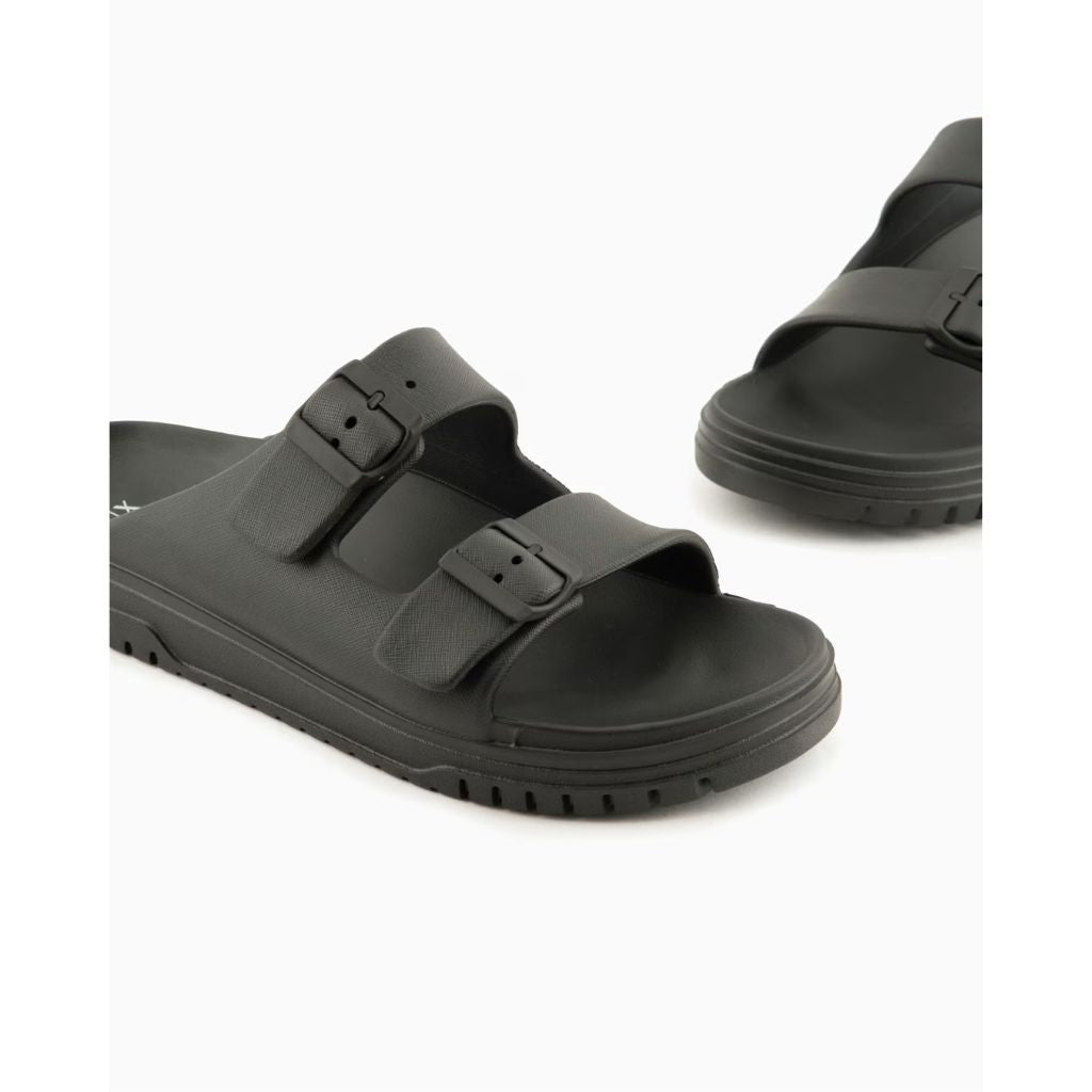 Armani Exchange Ciabatte Con Due Fibbie Nero