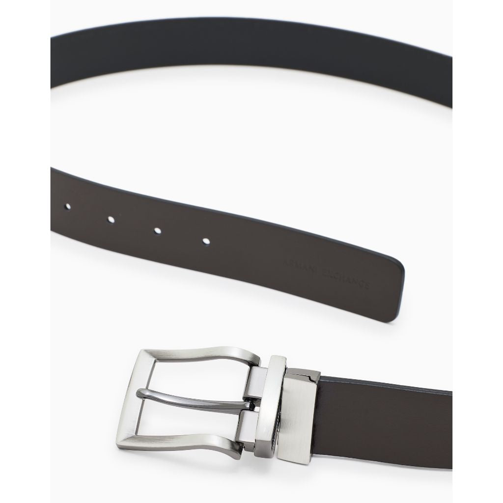 Armani Exchange Cintura Reversibile Nero/Marrone XM000609AF12708 MC069