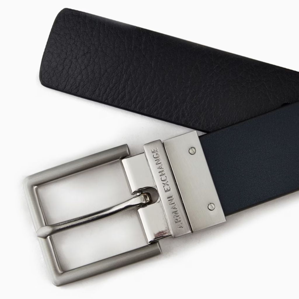 Armani Exchange Cintura Reversibile Nero/Blu 951000CC512 43020