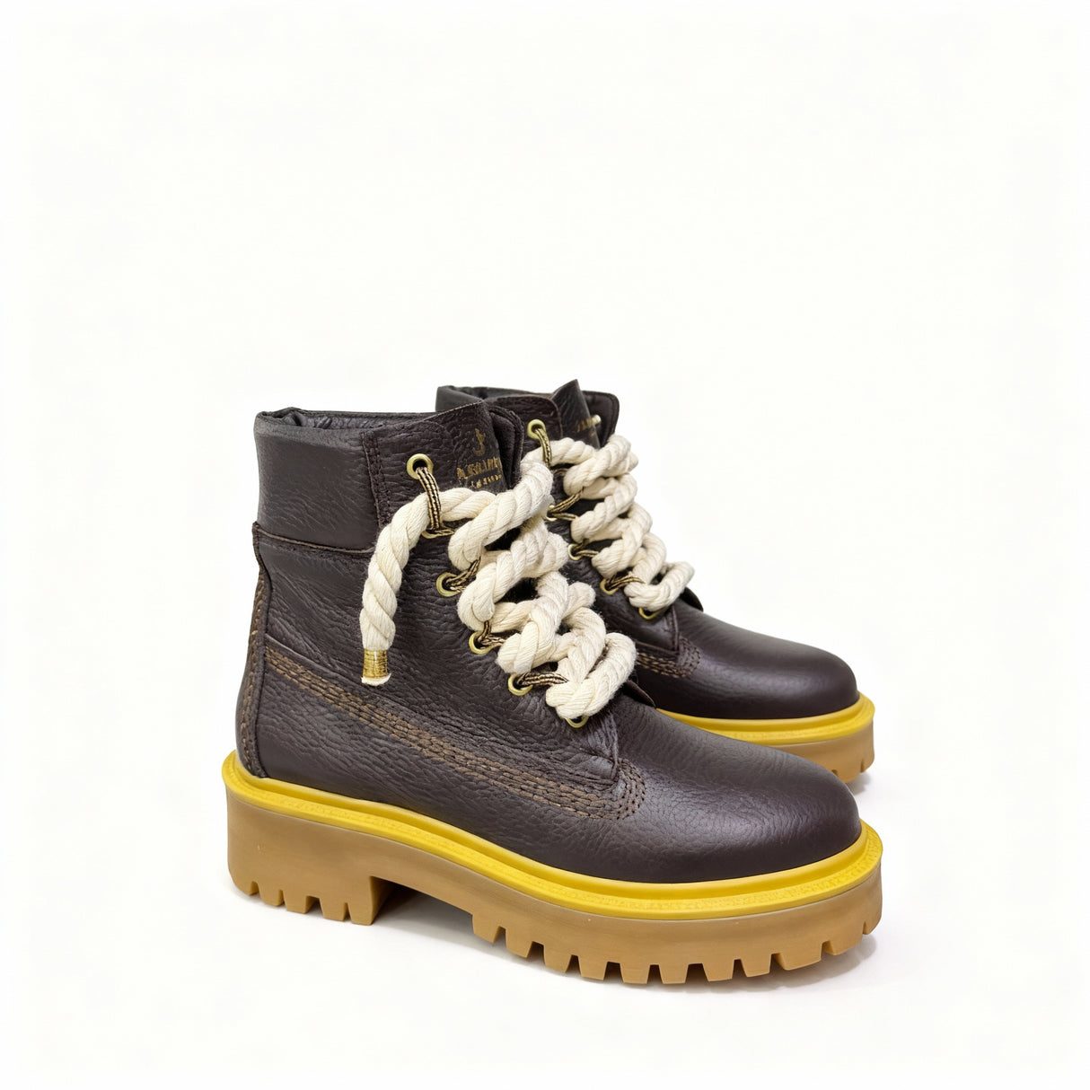 Jammers London Platform Stone Street Dark Brown Corda Beige