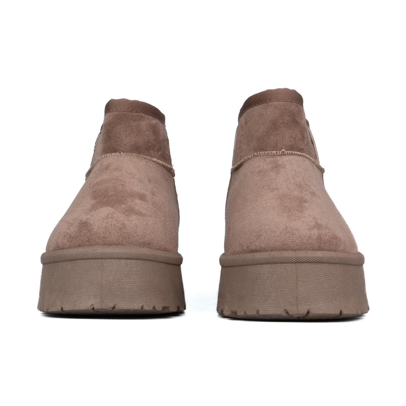 ICON Stivaletto Pelliccia Nabuk Tortora IC04599SD