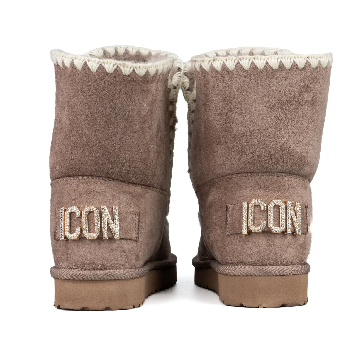 ICON Stivale Pelliccia Camoscio Tortora IC04412SD