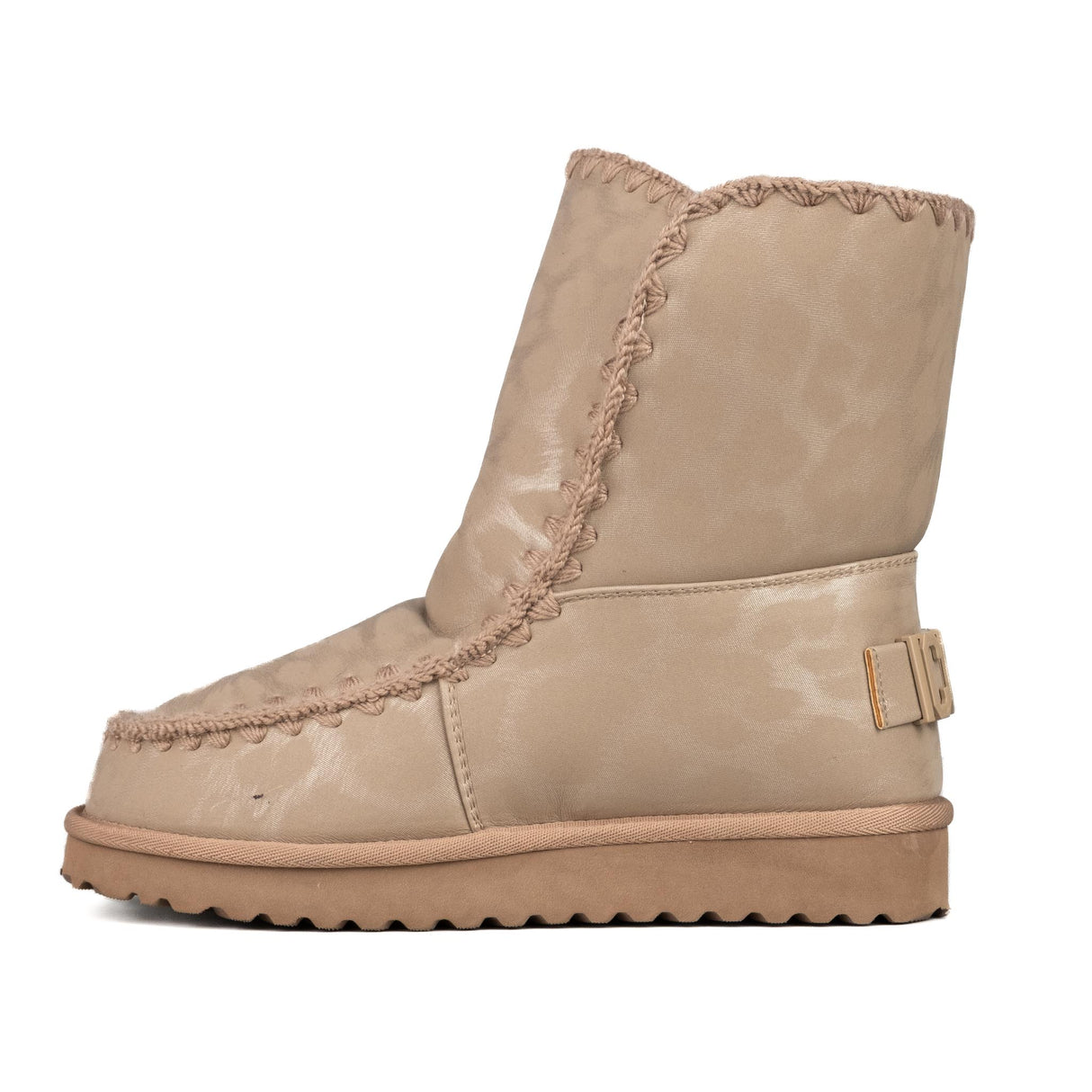 ICON Stivaletto Pelliccia Ecopelle Tortora Animalier IC05267SD