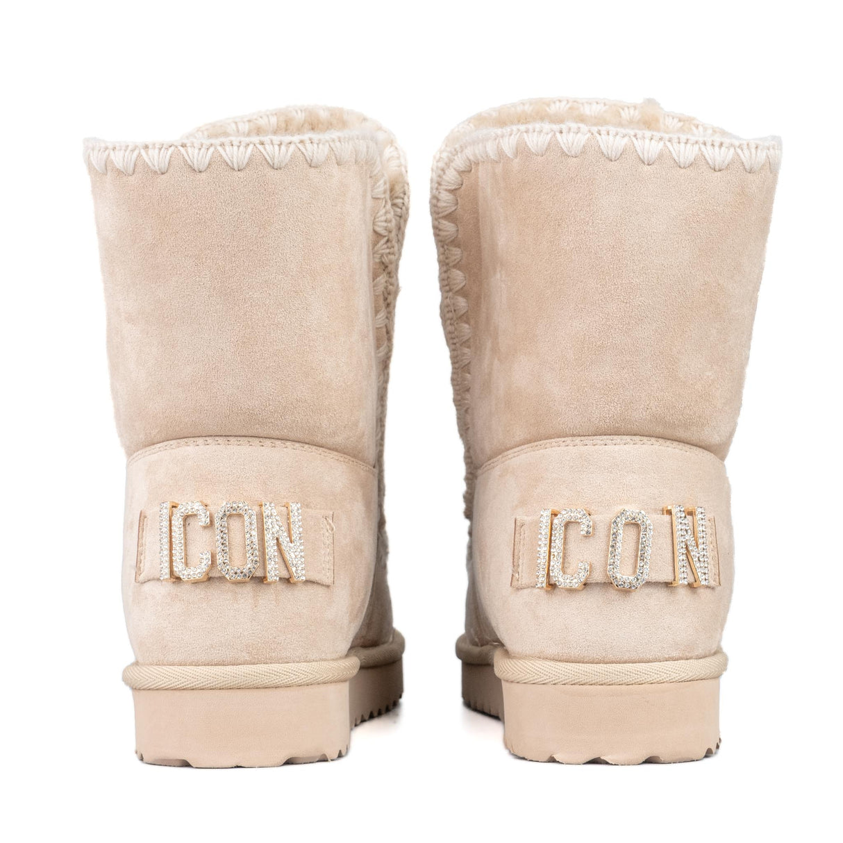 ICON Stivale Pelliccia Camoscio Beige IC04412SDN