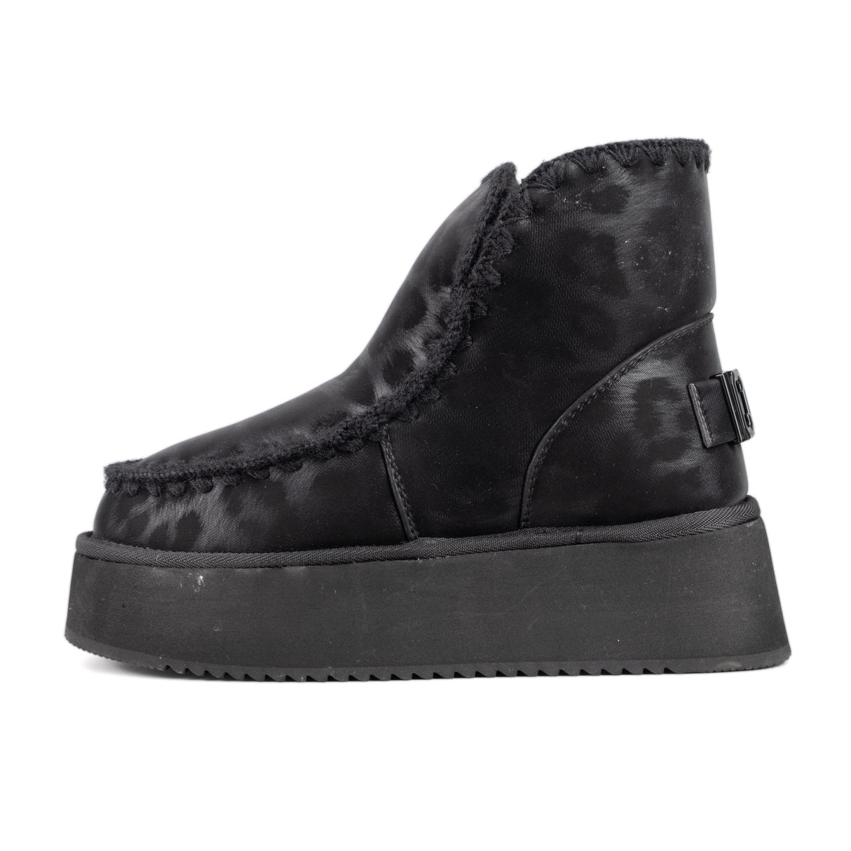 ICON Stivale Platform Pelliccia Nero Animalier IC05266SD