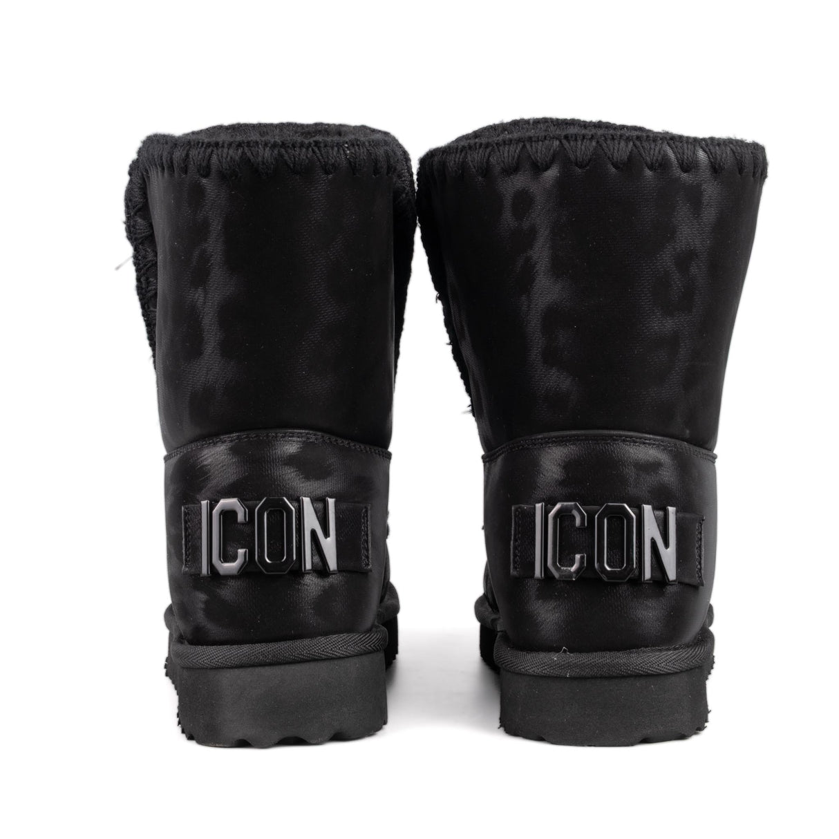 ICON Stivaletto Pelliccia Ecopelle Nero Animalier IC05267SD