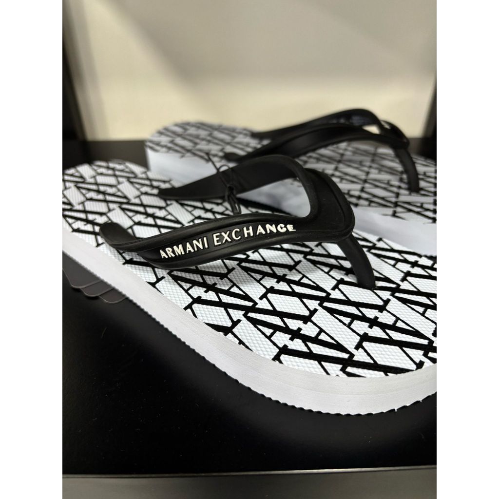 Armani Exchange Infradito Bianco/Nero XDQ010XV700 K488