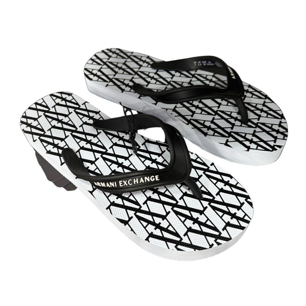 Armani Exchange Infradito Bianco/Nero XDQ010XV700 K488