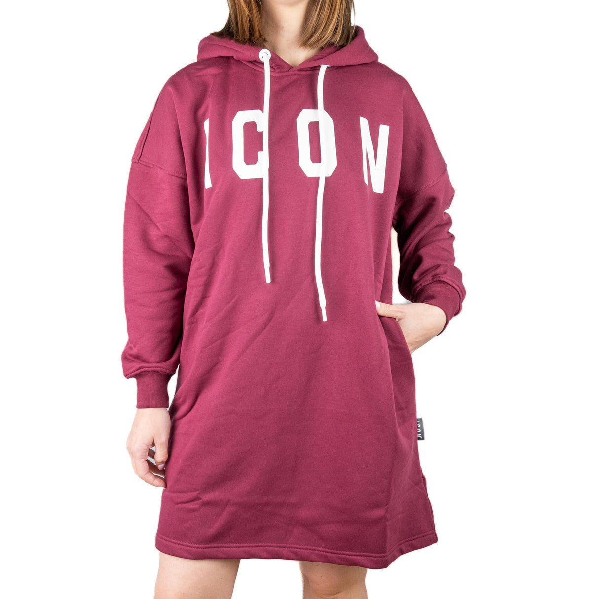 ICON Vestito Cappuccio Bordeaux ICDF2W6F008