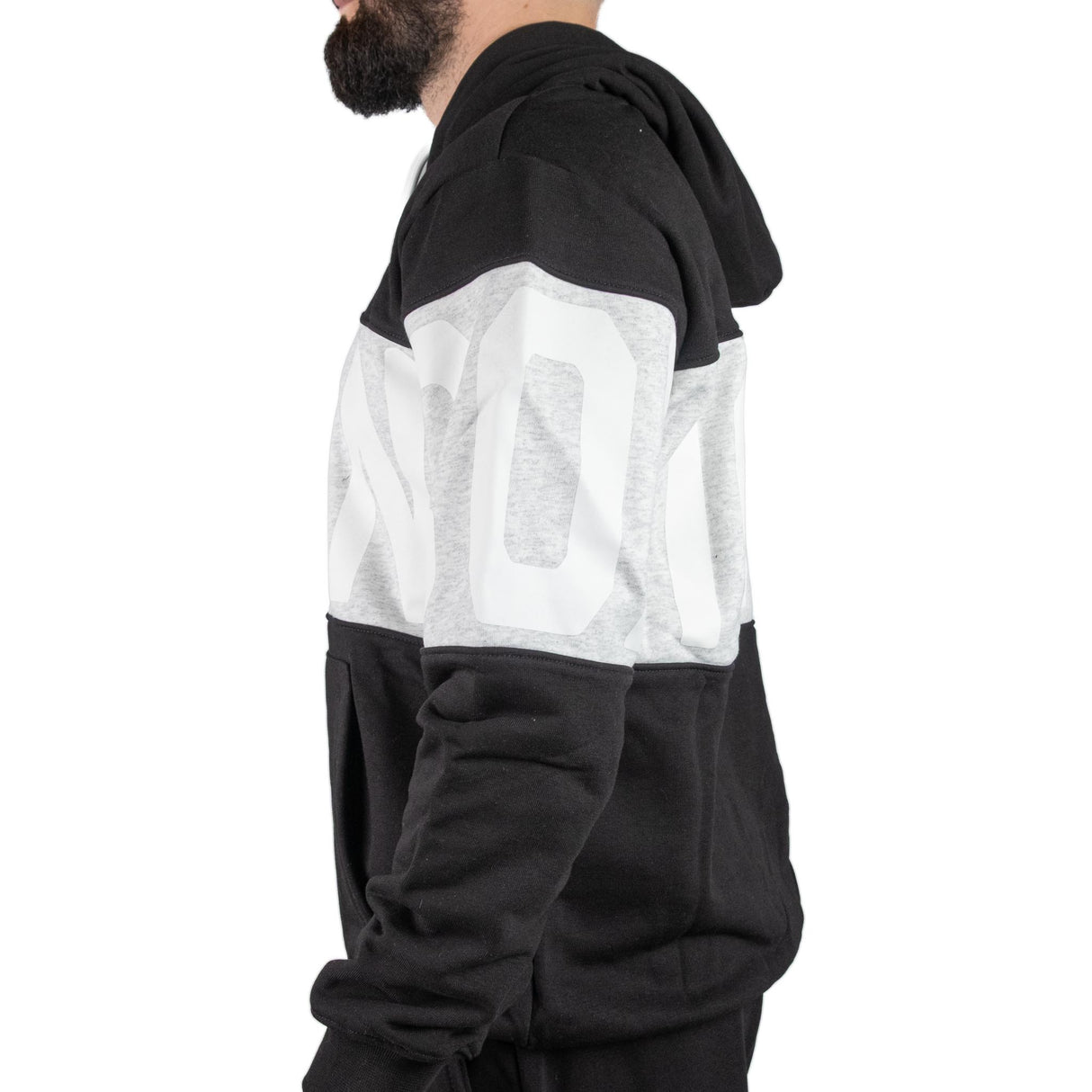 ICON Felpa Con Cappuccio Nero / Grigio ICUF2W6F010