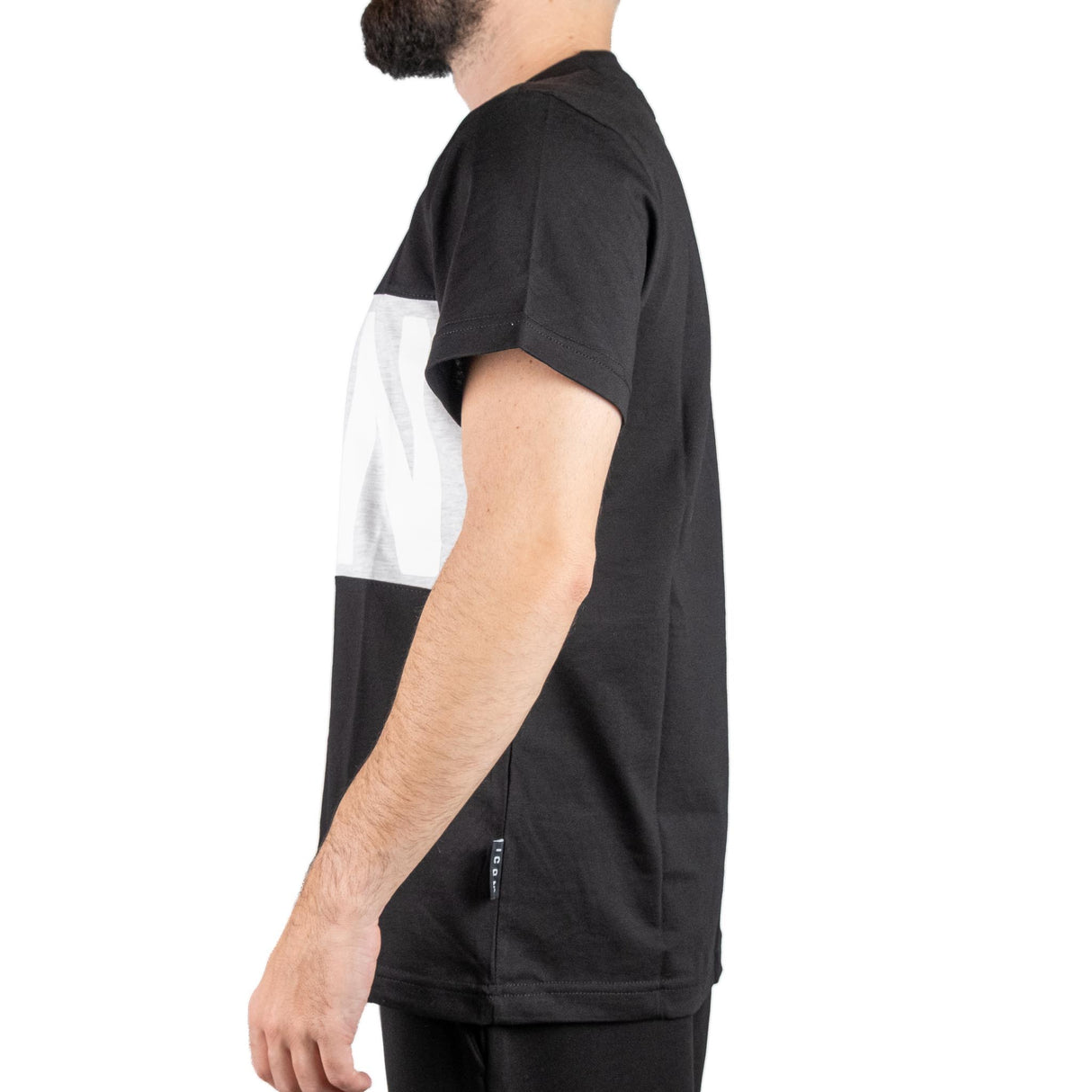 ICON T-shirt Logo Grande Nero / Grigio ICUF2W6T009