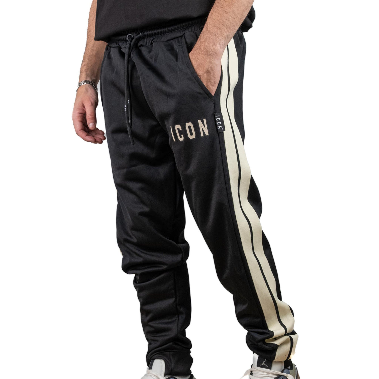 ICON Pantalone Nero / Crema ICUF2W6P013