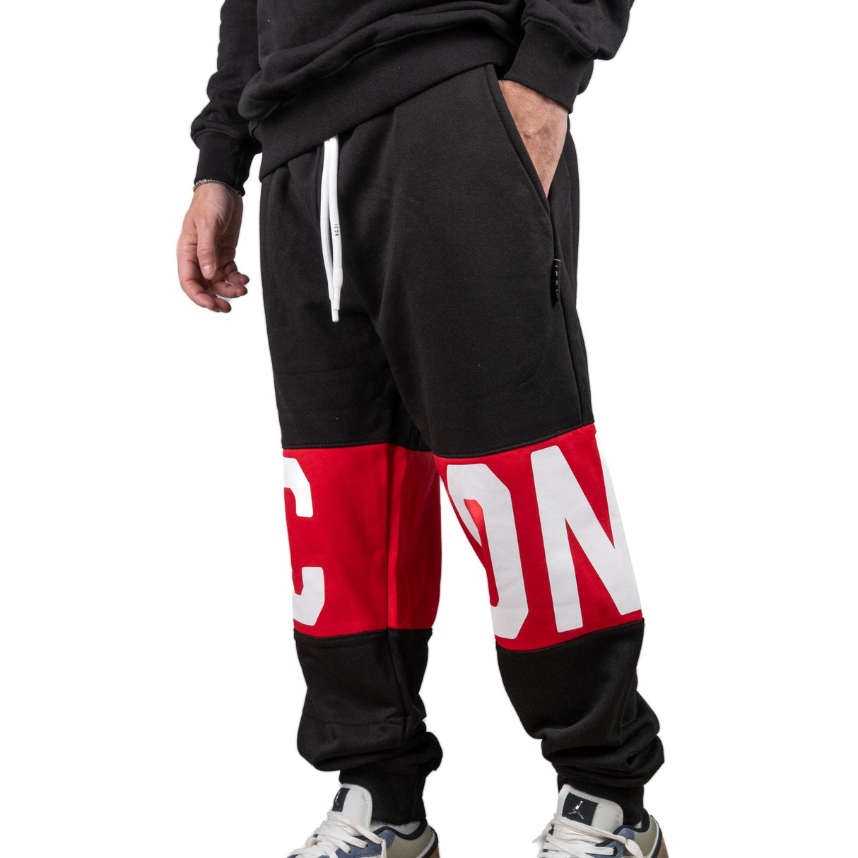 ICON Pantalone Nero / Rosso ICUF2W6P004