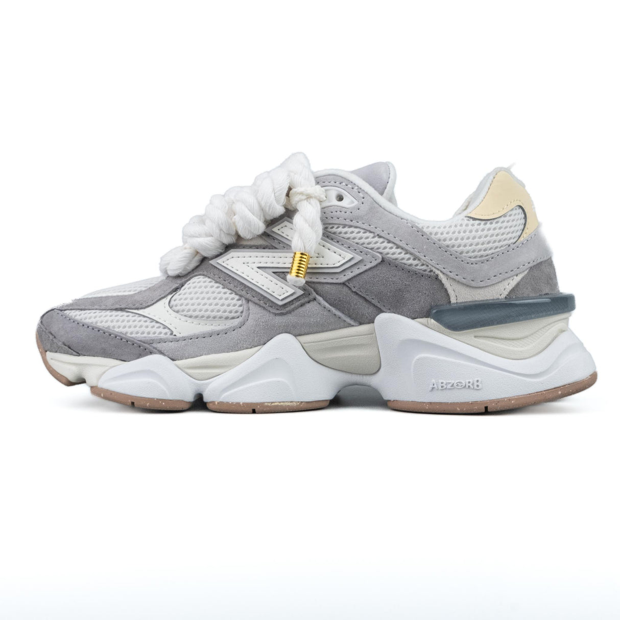 New Balance 9060 Slate Grey Calcium Corda Bianco U9060aub