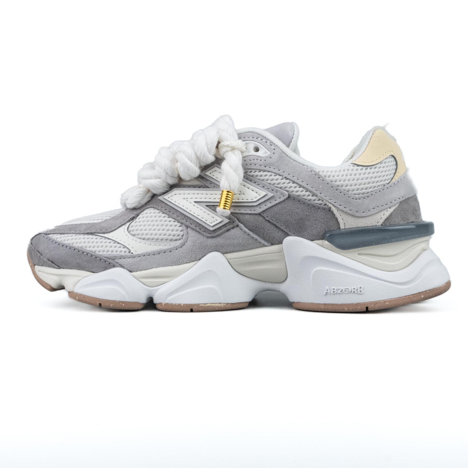 New Balance 9060 Slate Grey Calcium Corda Bianco U9060aub