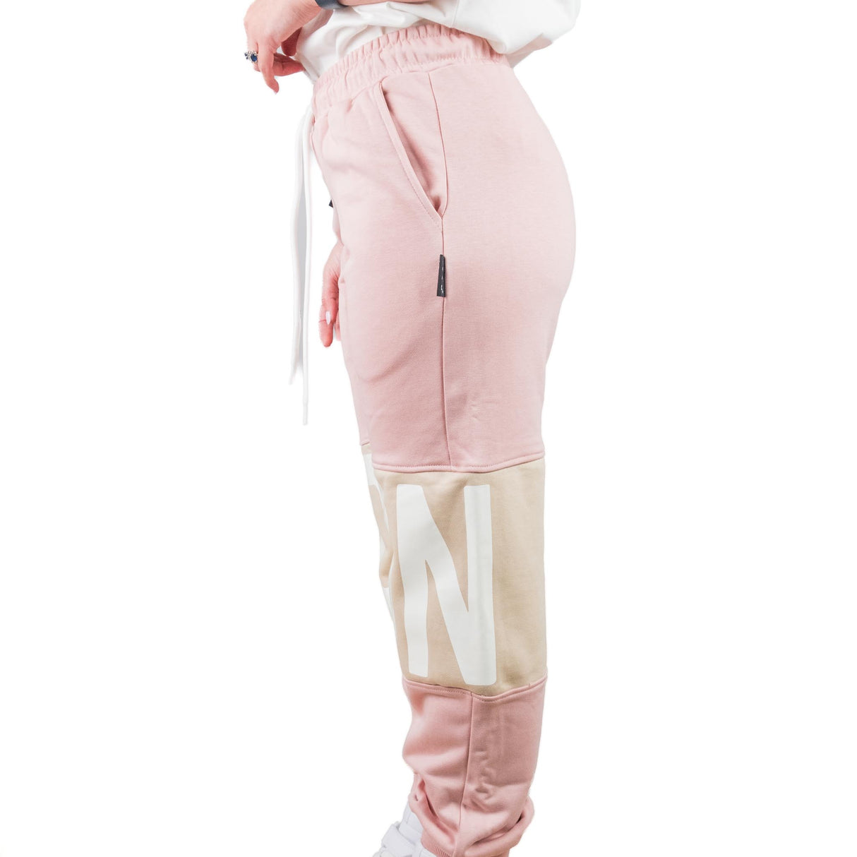 ICON Pantalone Logo Rosa ICDF2W6P007