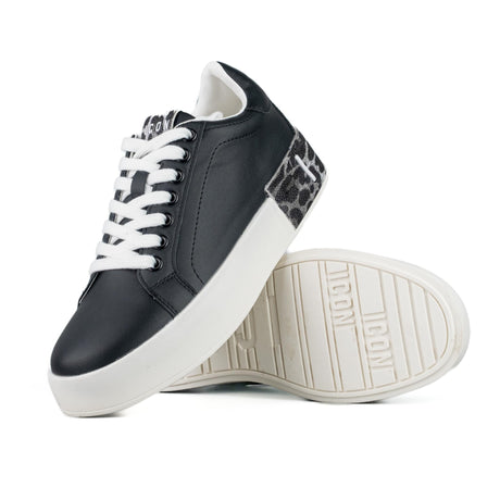 ICON Sneakers Nero / Leopardo IC05204SD