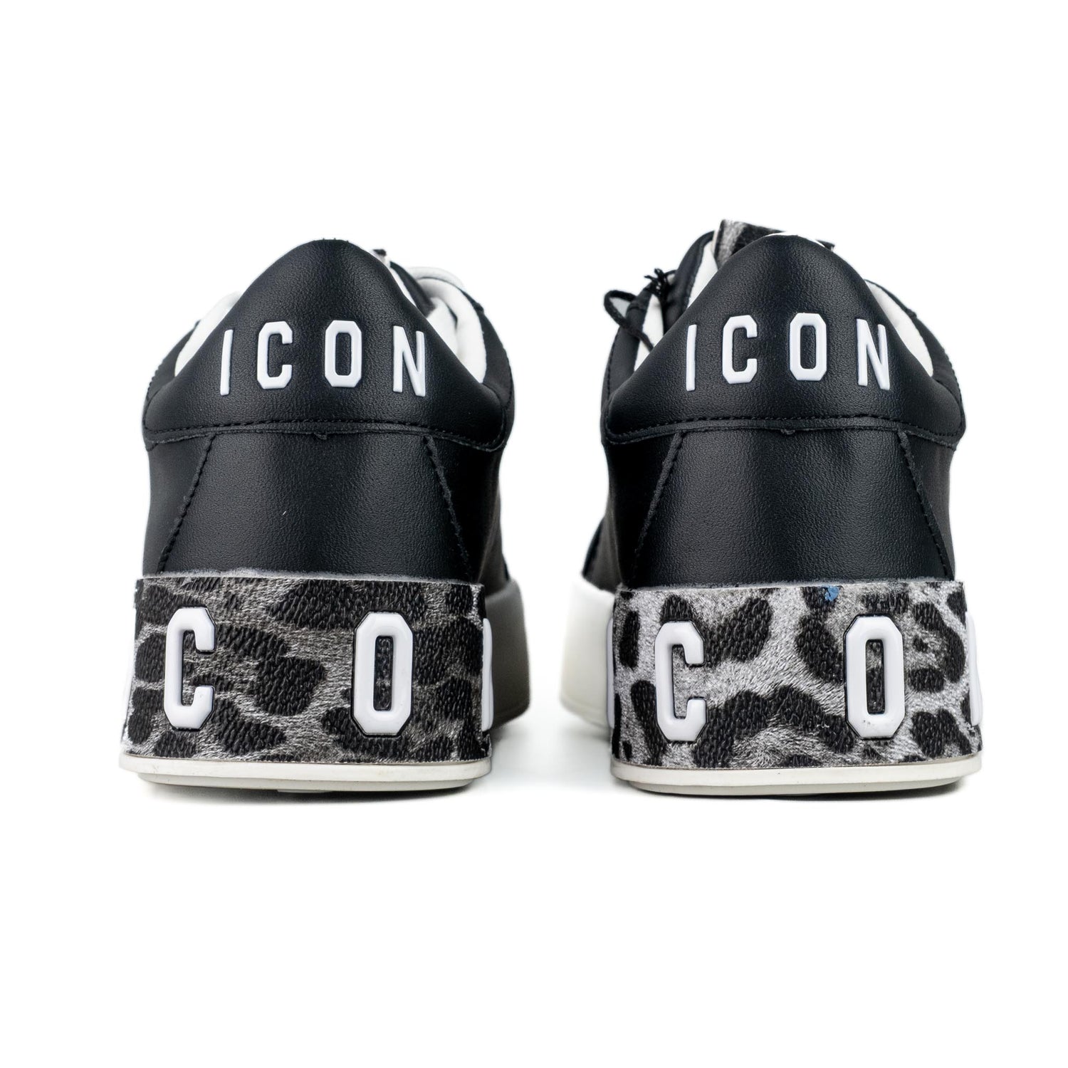 ICON Sneakers Nero / Leopardo IC05204SD